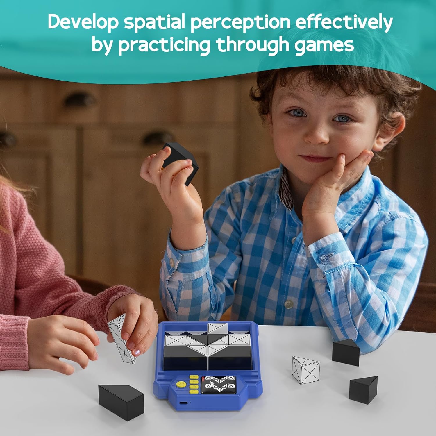 Smart Brain | 3D Puzzle Blocks Game - 210 Challenges for Logic & Spatial Skills | Educational Toy for All Ages
