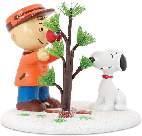 Department 56 Peanuts Charlie Brown & Snoopy Figurine - Hand-Crafted, Hand-Painted 2.76 Inch