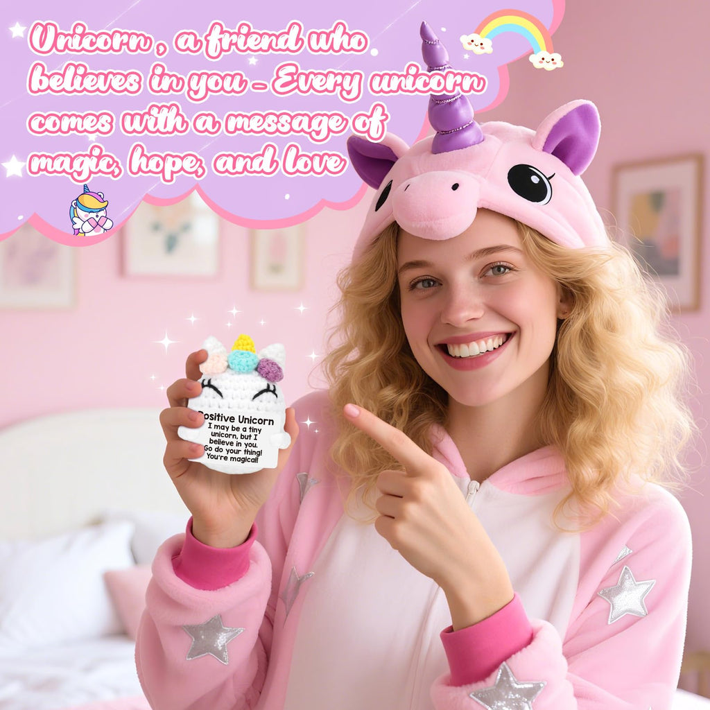 Positive Unicorn Teen Girl Gifts Trendy Stuff Birthday Back to School Gifts for Students Girls Appreciation Gift for Boss Lady Nurse Teacher Christmas Stress Relief Gift for Women Coworkers Friend
