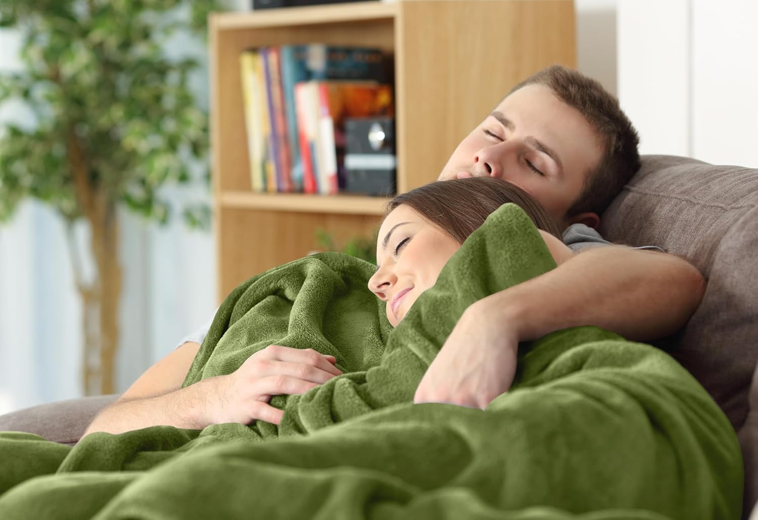 Utopia Bedding Fleece Blanket - Twin Size Olive (60x80 Inches) | Ultra Soft, Warm & Cozy All-Season Decor