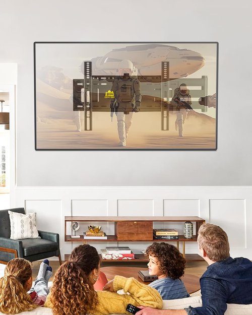 FORGING MOUNT Long Arm TV Wall Mount for 42-80 inch TVs, 43" Extension Full Motion TV Mount with Articulating Arm Swivel,Tilt and Level Adjustment, MAX VESA 600x400mm, Holds up to 110 lbs