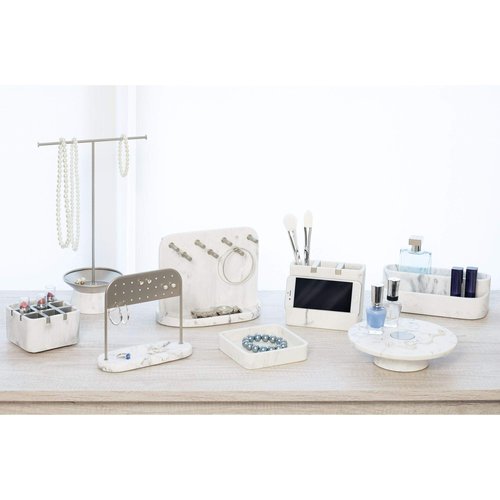 iDesign Dakota Makeup, Countertop, VanityMakeup and Cosmetic Storage Bathroom, 7.89" x 3.39" x 3.61", Vanity Organizer,28390