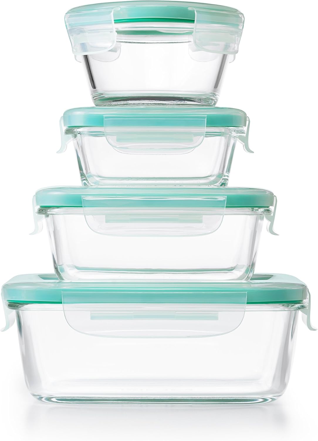 OXO Good Grips Airtight Glass Container Set - 12 Pieces for Fresh Food Storage