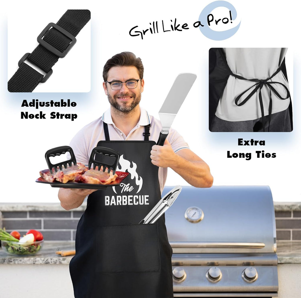Blackstone 31-Piece Griddle Accessories Kit - Professional Flat Top Grill Tools with Spatula, Melting Domes & Apron