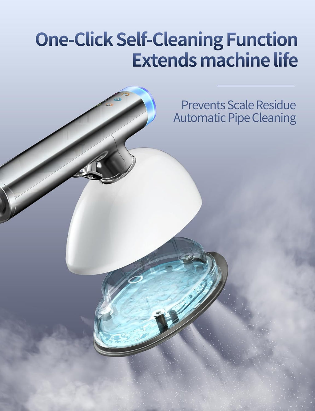 Sundu Garment Steamer - 2-in-1 Handheld & Standing Design | 30s Heat-Up, 800mL, 6 Steam Settings, Auto Off, Portable Wrinkle Remover - White