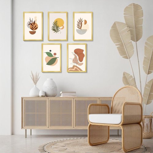 LaVie Home 8x12 Gold Picture Frame - HD Plexiglass Wall Display for Vertical or Horizontal Use