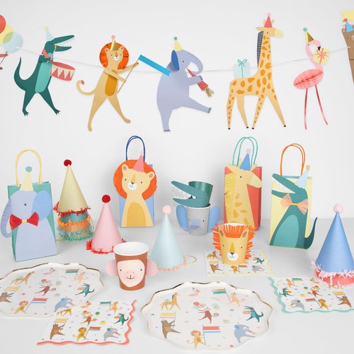 Meri Meri Animal Parade Dinner Plates (Pack of 8)
