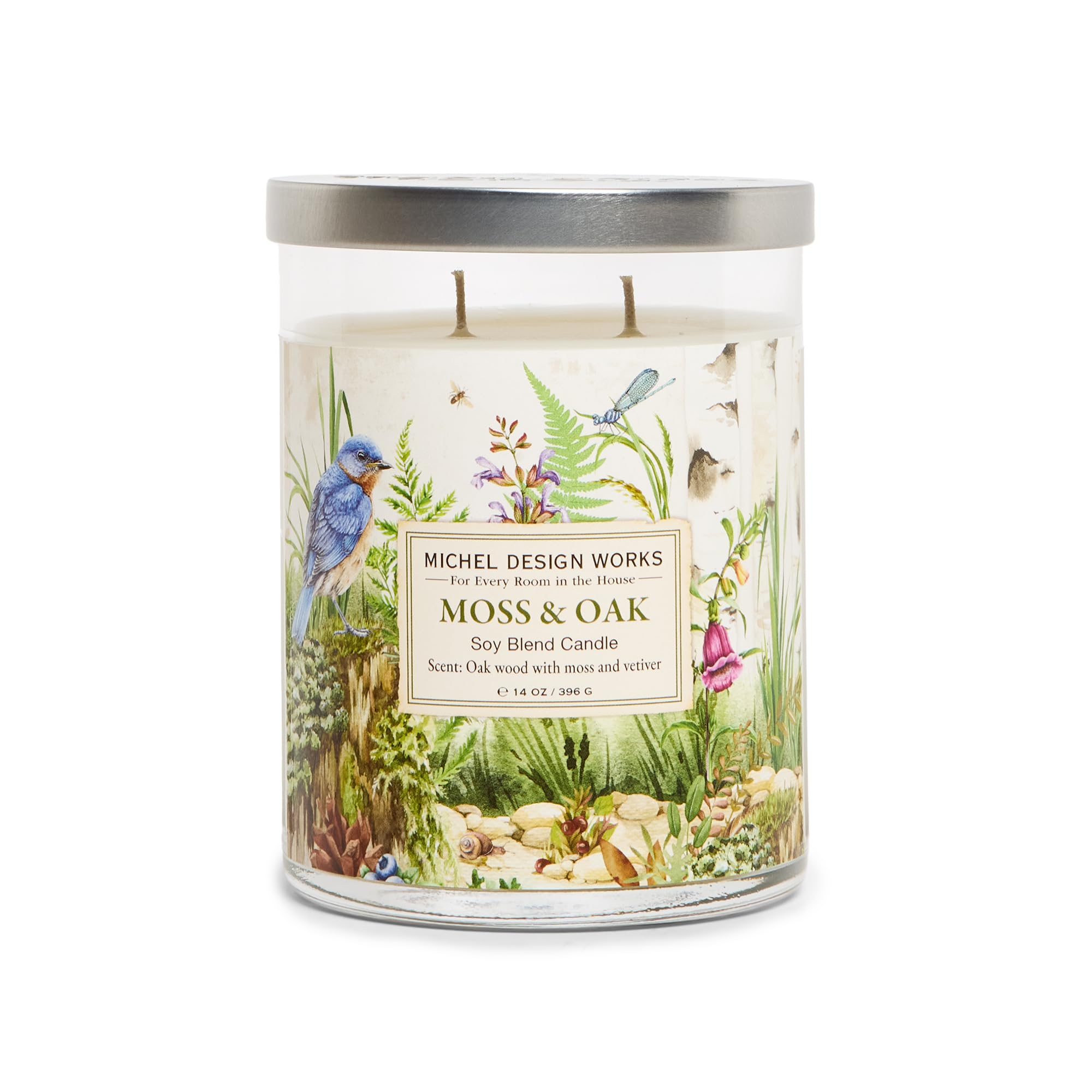 Michel Design Works Moss & Oak Medium Tumbler Candle, 14 Ounce