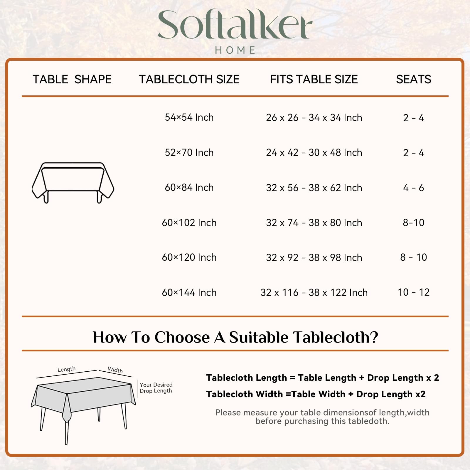 Softalker Outdoor Table Cloth Rectangle 70x52 Inch Sage Green Spring Tablecloths Linen Textured Stain and Wrinkle Resistant Decorative Dining Table Cover Waterproof for Easter,Party,Birthday,Coffee