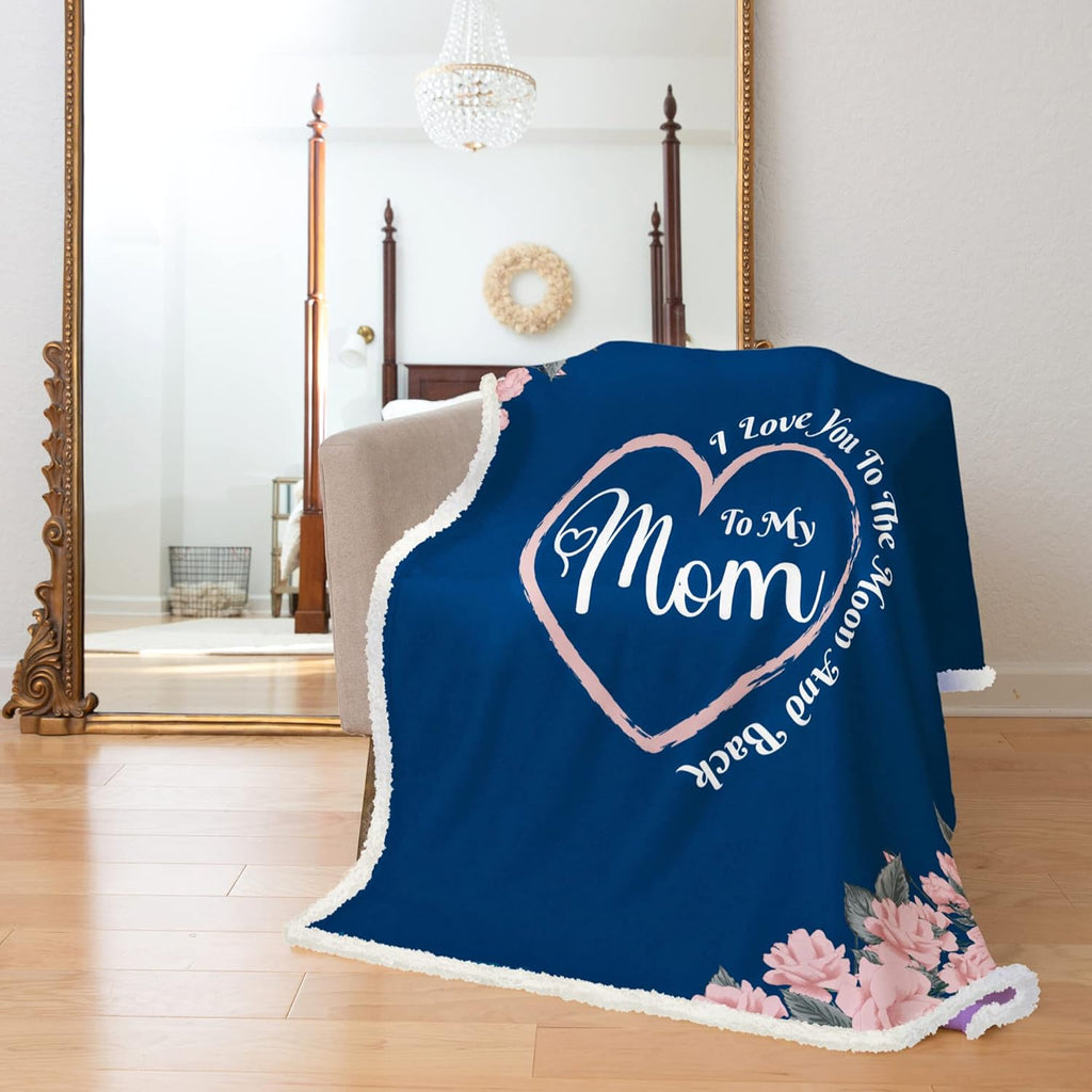 Regine Switzerland Soft Sherpa Blanket - Perfect Mother's Day Gift for Mom, Grandma, or Wife