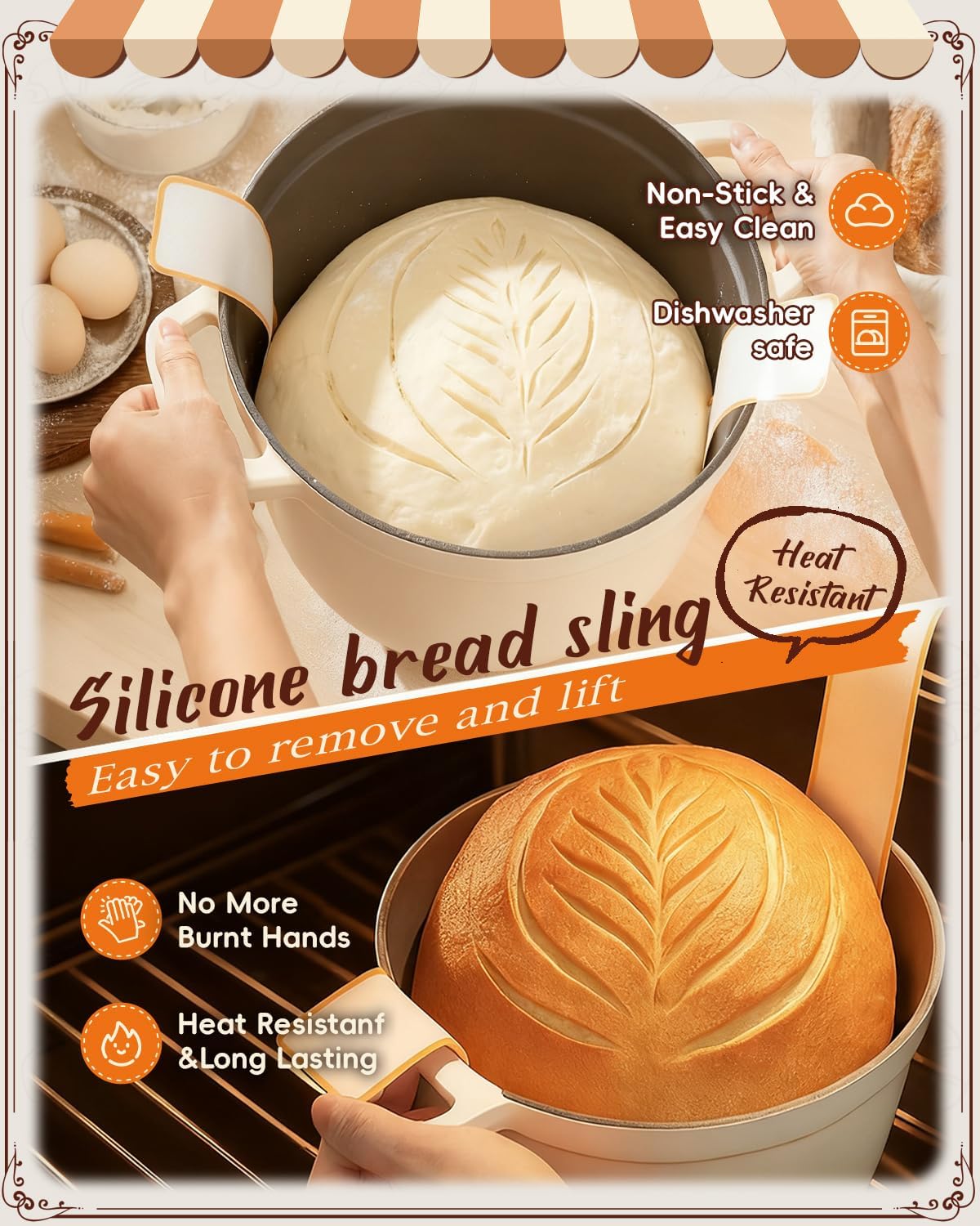 **Sourdough Starter Kit by Complete | Easy-to-Clean Baking Supplies for Beginners | Includes Proofing Basket, Sling, Jar & More**