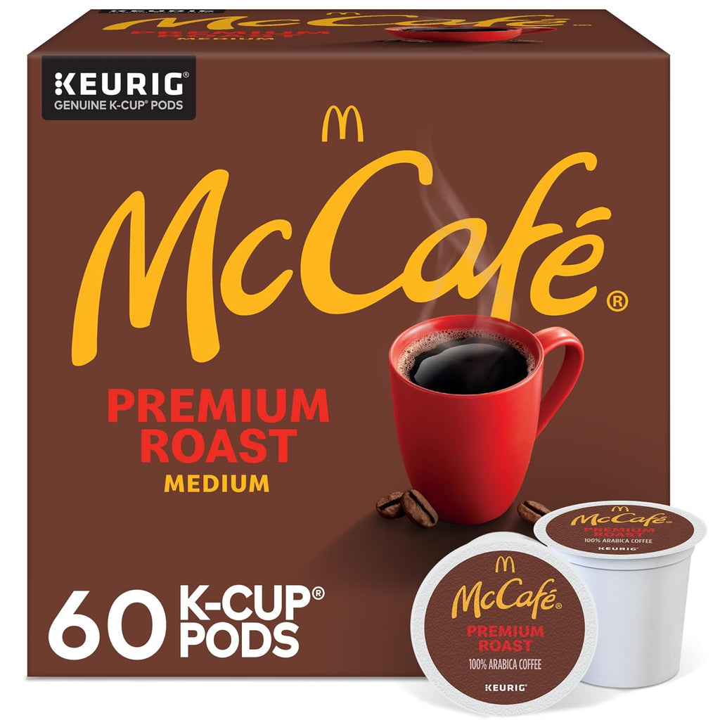 McCafe Premium Roast Coffee - Medium Roast Single Serve K-Cup Pods | 60 Count (6 Packs of 10)