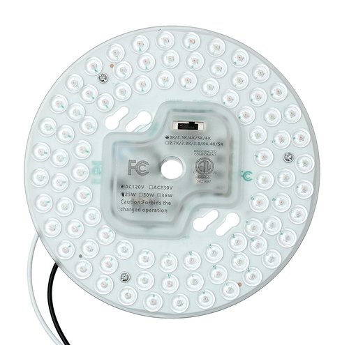 HAOLEDI 6.69'' LED Ceiling Fan Light Retrofit Kit 25W 3000LM Ceiling Light Replacement PCB Board 5CCT 3000K 3500K 4000K 5000K 6000K Adjustable 120V CRI90 Dimmable (25, watts)