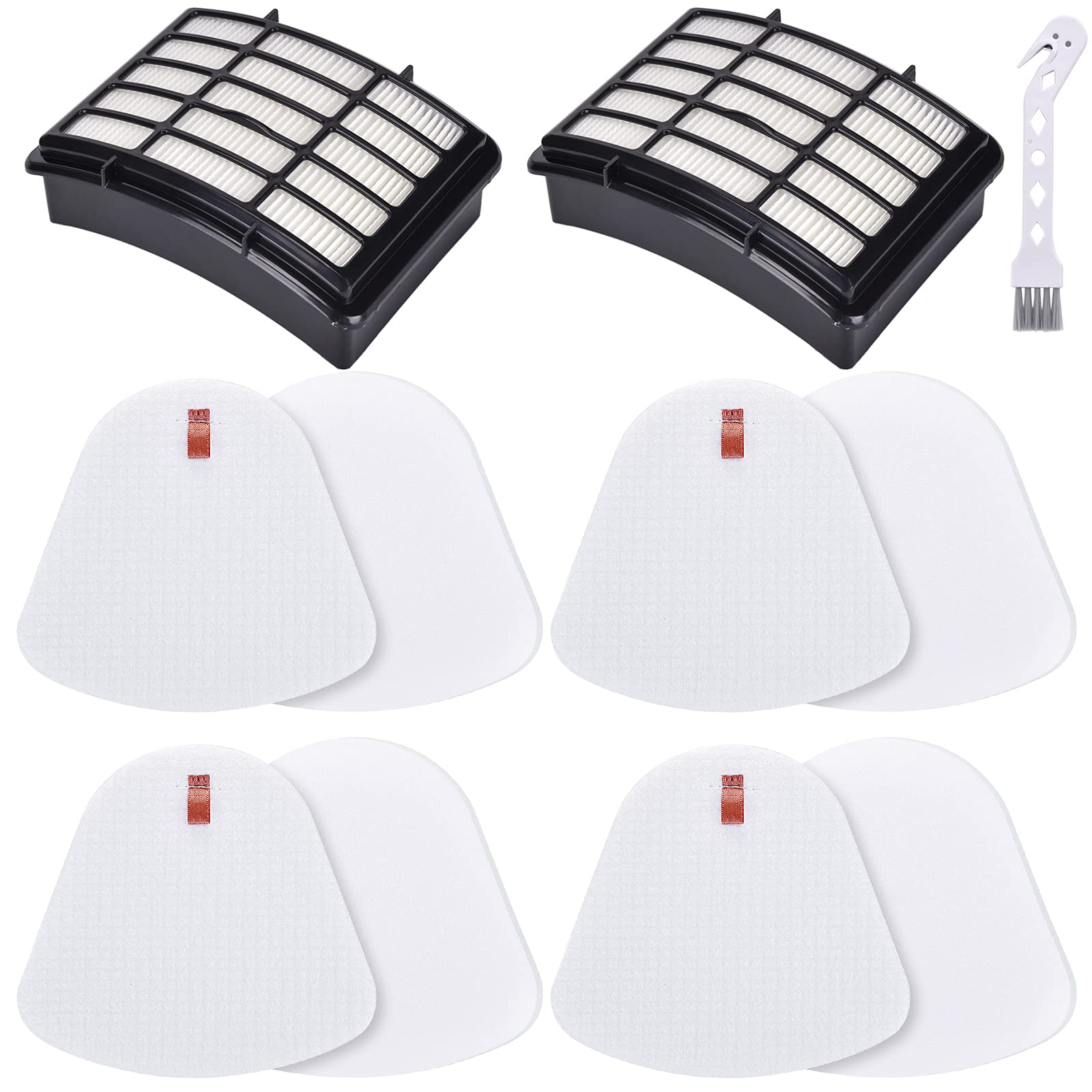 Leadaybetter Vacuum Filter Replacement for Shark Navigator Lift Away Deluxe NV350 NV351 NV352 NV355 NV356E NV360 NV370 UV440 UV540 CU500 ZU503AMZ Models, Parts XFF350 & XHF350, 2 + 4 Pack Filters