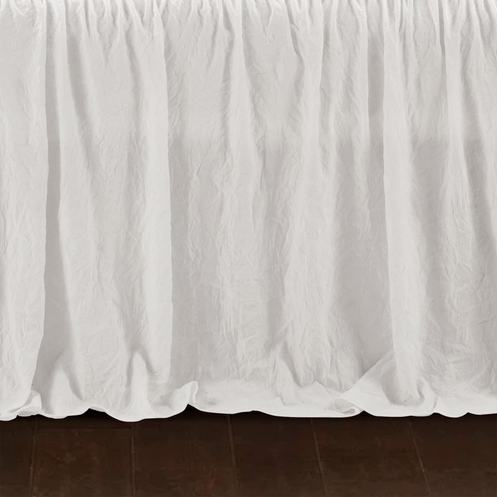 Lush Decor Ruffle Skirt Daybed Cover 5 Piece Set 39"W x 75"L White - Ruffled Bedding Set - Farmhouse Bedding Twin Bedspread - Twin Bedspread