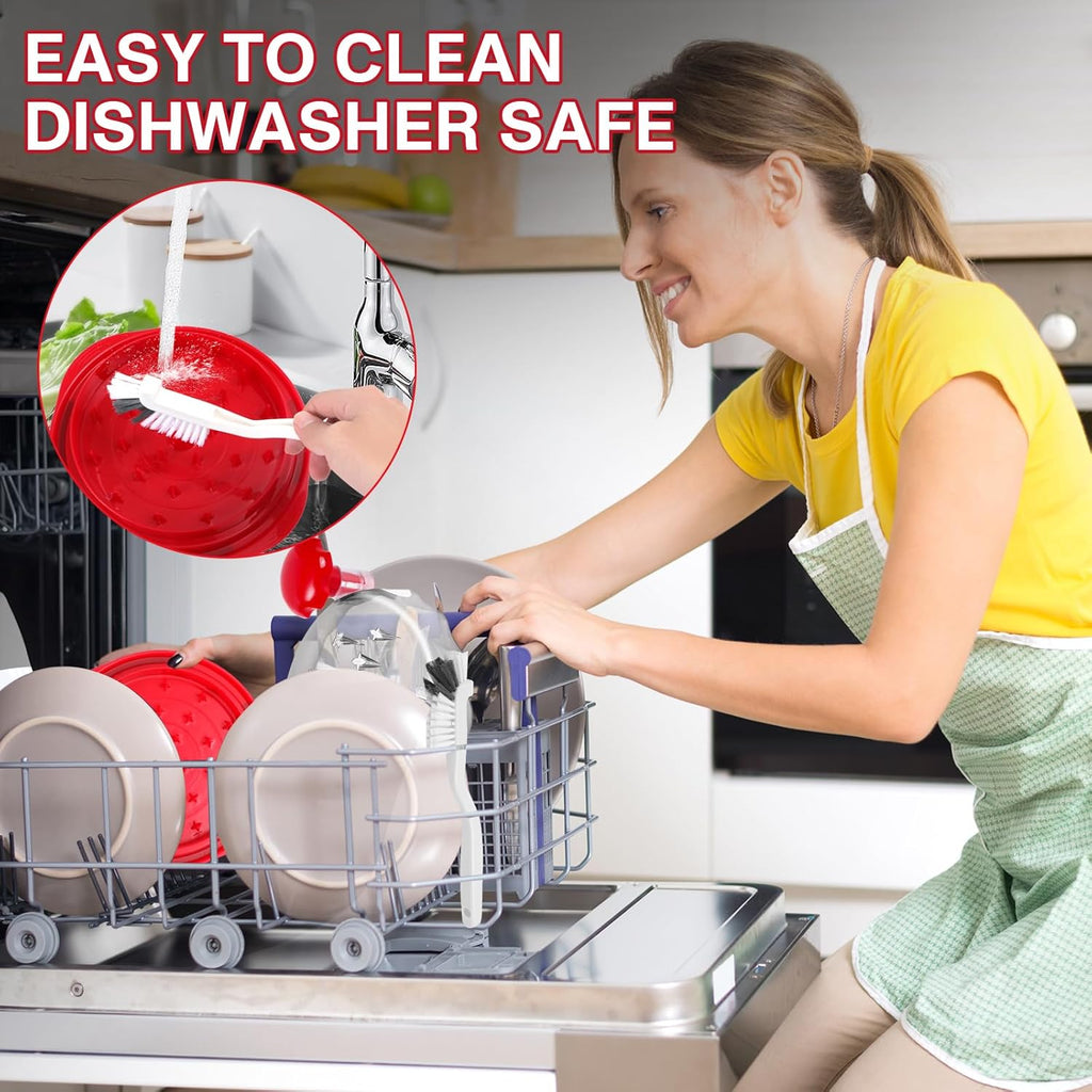 Skiennix Chicken Shredder Tool - 10-Inch Large Meat Shredder with Ergonomic Handle & Cleaning Brush
