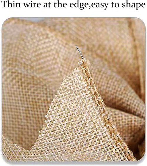 Hongsome Burlap Jute Rope Bows - Rustic Farmhouse Decor for Wreaths & Gift Wrapping | 2 Pack