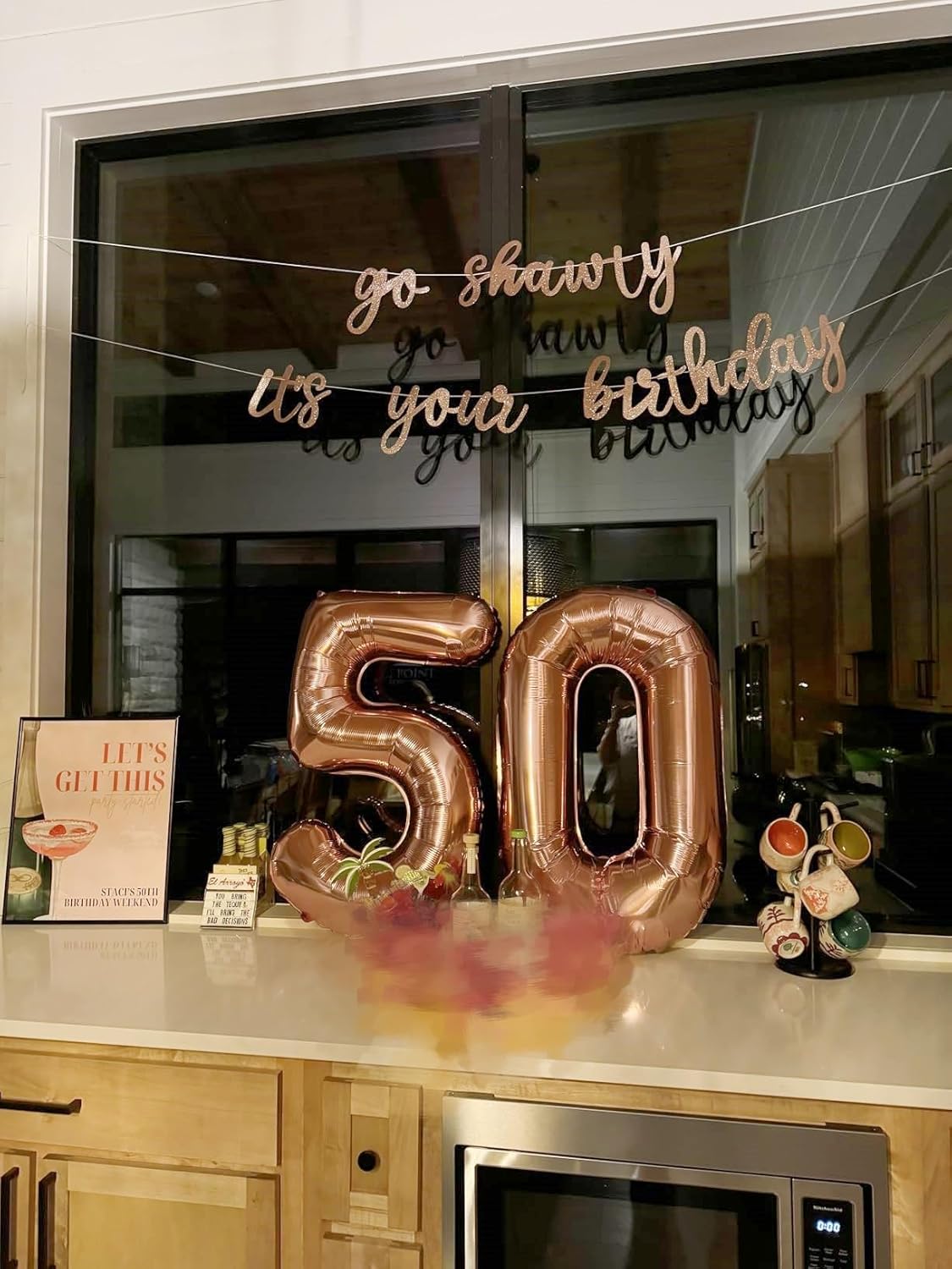 Number 25 Balloons - Rose Gold 40-Inch Birthday Decorations for Women & Men | Perfect Photo Prop for Celebrations