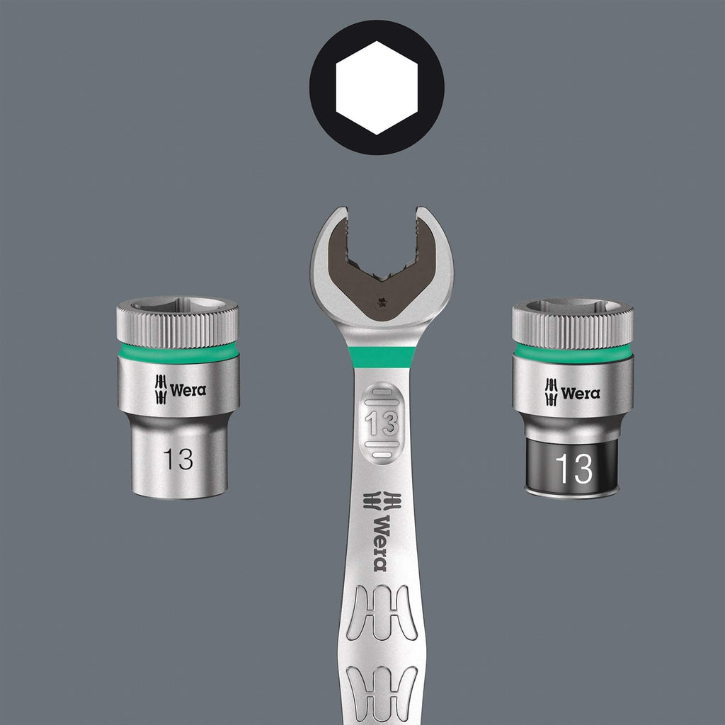 Wera 8100 SA 6 Zyklop Metric Speed Ratchet Set - 28 Piece, 1/4" Drive for Efficient Fastening