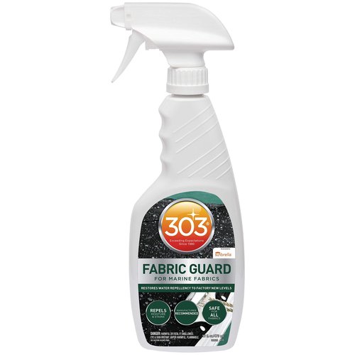 303 Products Marine Fabric Guard – Water Repellent & Stain Shielding Fabric Spray, Safe for All Outdoor Upholstery, Simple & Easy to Use, Protectant Spray for Boats, 16oz (6 Pack)