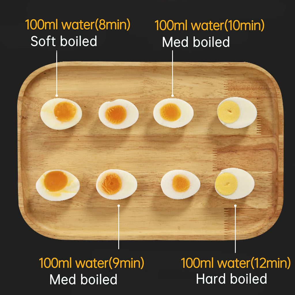 Oroton 9-Egg Capacity Electric Egg Cooker - 304 Stainless Steel | Auto Shut-Off & Timer Settings