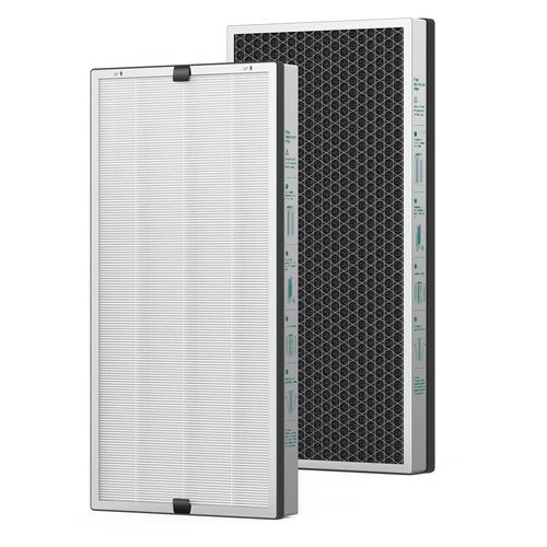Jafända JF888 Replacement Filter, 2 Pack Original Filters, True HEPA 13 Filter, with 2.12 lb Activated Carbon, Remove Pollen Dust Pet Odor VOCs,Allergies,Smoke,Cooking smell