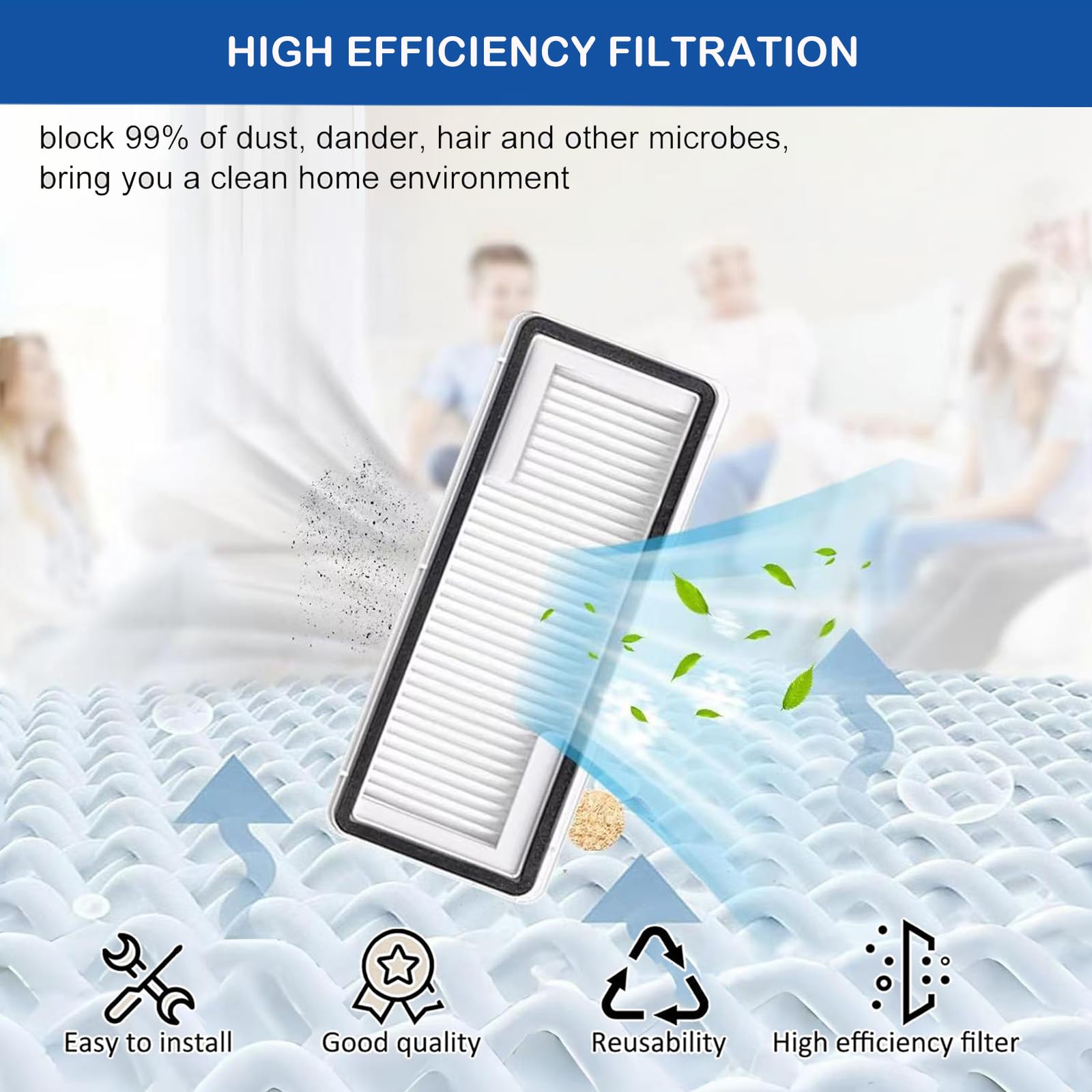 LUZMQ 22 Pack Replacement Parts for Narwal Freo Z Ultra Robot Vacuum Cleaner, 1 Main Roller Brush 6 Side Brushes 4 Hepa Filters 4 Mop Pads 4 Vacuum Bags 2 Baseboard Rag1Clean Tool
