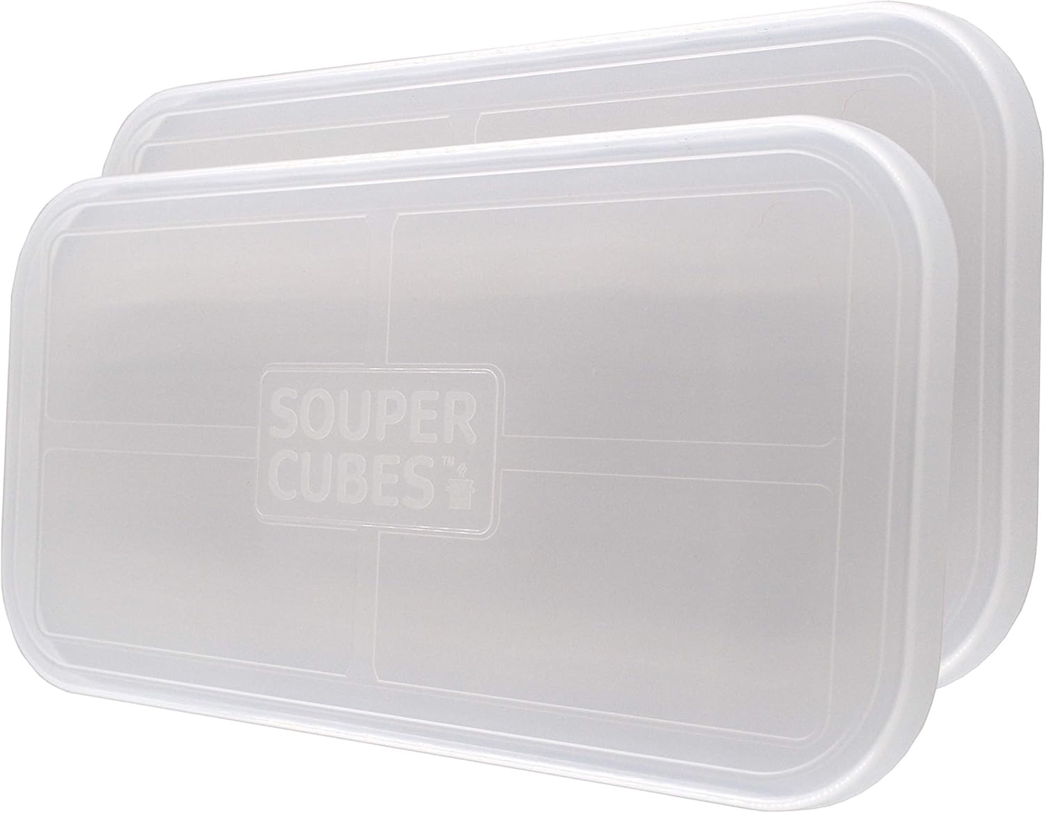 Souper Cubes - Plastic Replacement Lids for Silicone Freezer Trays | Pack of 2 Lids Only