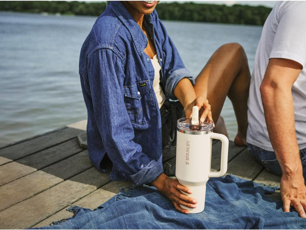 STANLEY Quencher ProTour 40 oz Tumbler - Leakproof Lid, Built-In Straw & Handle | Insulated Stainless Steel | BPA-Free | Frost