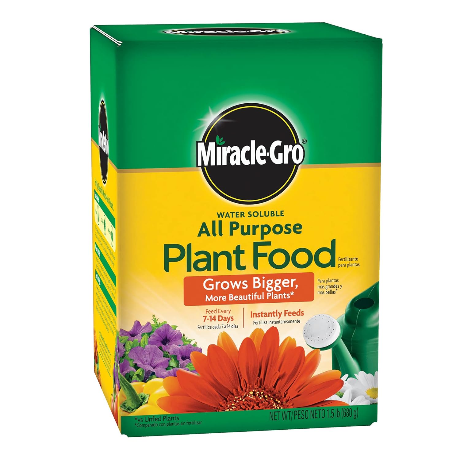 Miracle-Gro All-Purpose Plant Food - Water Soluble Fertilizer for Indoor & Outdoor Plants | 1.5 lbs (Pack of 6)