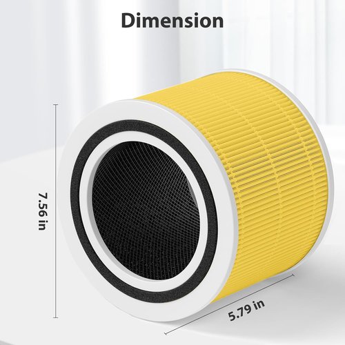 LEVOIT Core 300-P Air Purifier Replacement Filter - 3-in-1 H13 True HEPA for Pet Allergies