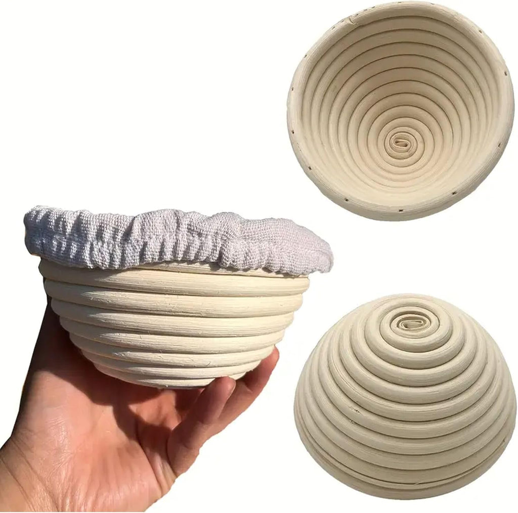 Round Banneton Basket by [Brand Name] - 5-Inch Bread Proofing Bowl with Removable Liner | Perfect for Sourdough Baking