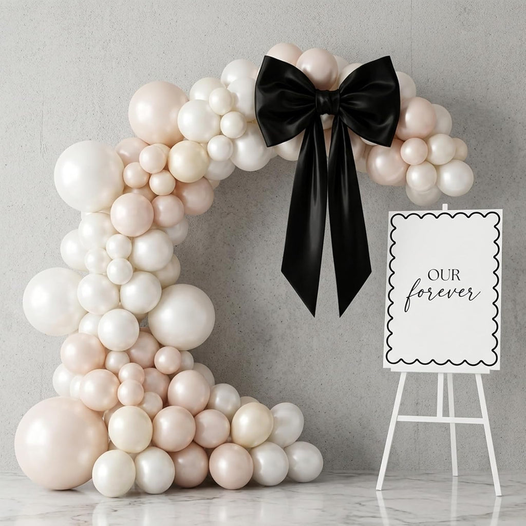 RUBFAC Pearl White Balloons - 120 Pack 12-Inch Latex Balloons for Weddings & Parties | Elegant Decor