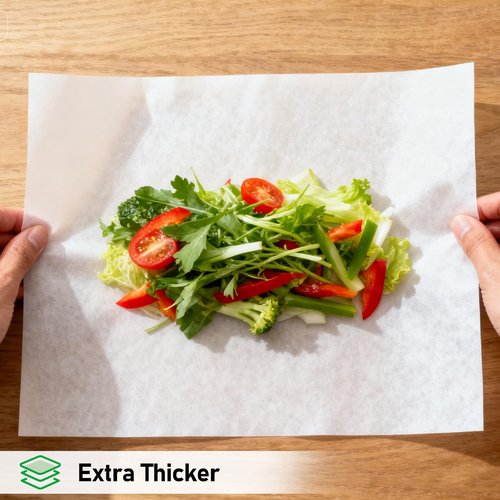 EcoDispose Non-Stick Precut Parchment Paper Baking Sheets Full Pan liner for Bake (12-3/16" x 16-3/8",White,100PCS)