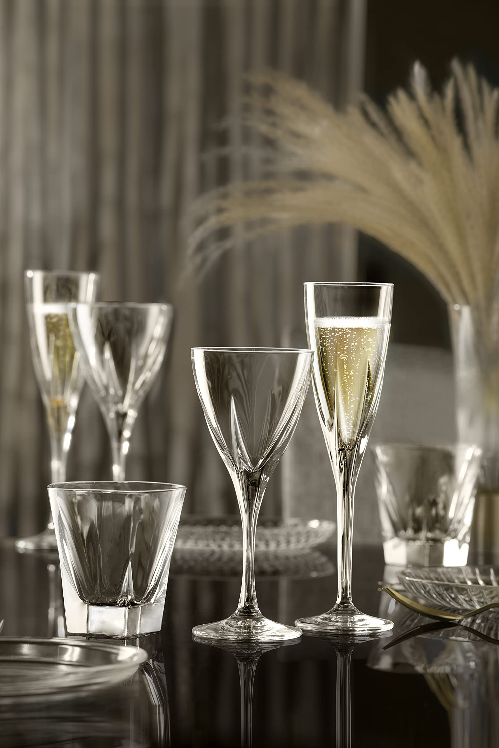 Barski Tumbler Glass - Double Old Fashioned - Set of 6 - Glasses - Designed DOF Crystal Glass Tumblers - For Whiskey - Bourbon - Water - Beverage - Drinking Glasses - 9.25 oz. - Made in Europe
