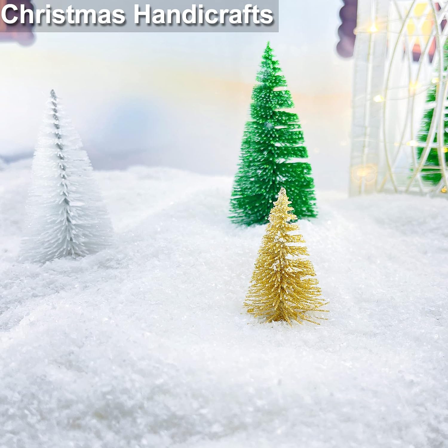 TURNMEON 30 Ounces Fake Snow Powder | Sparkling Artificial Snow for Christmas Decor & Crafts