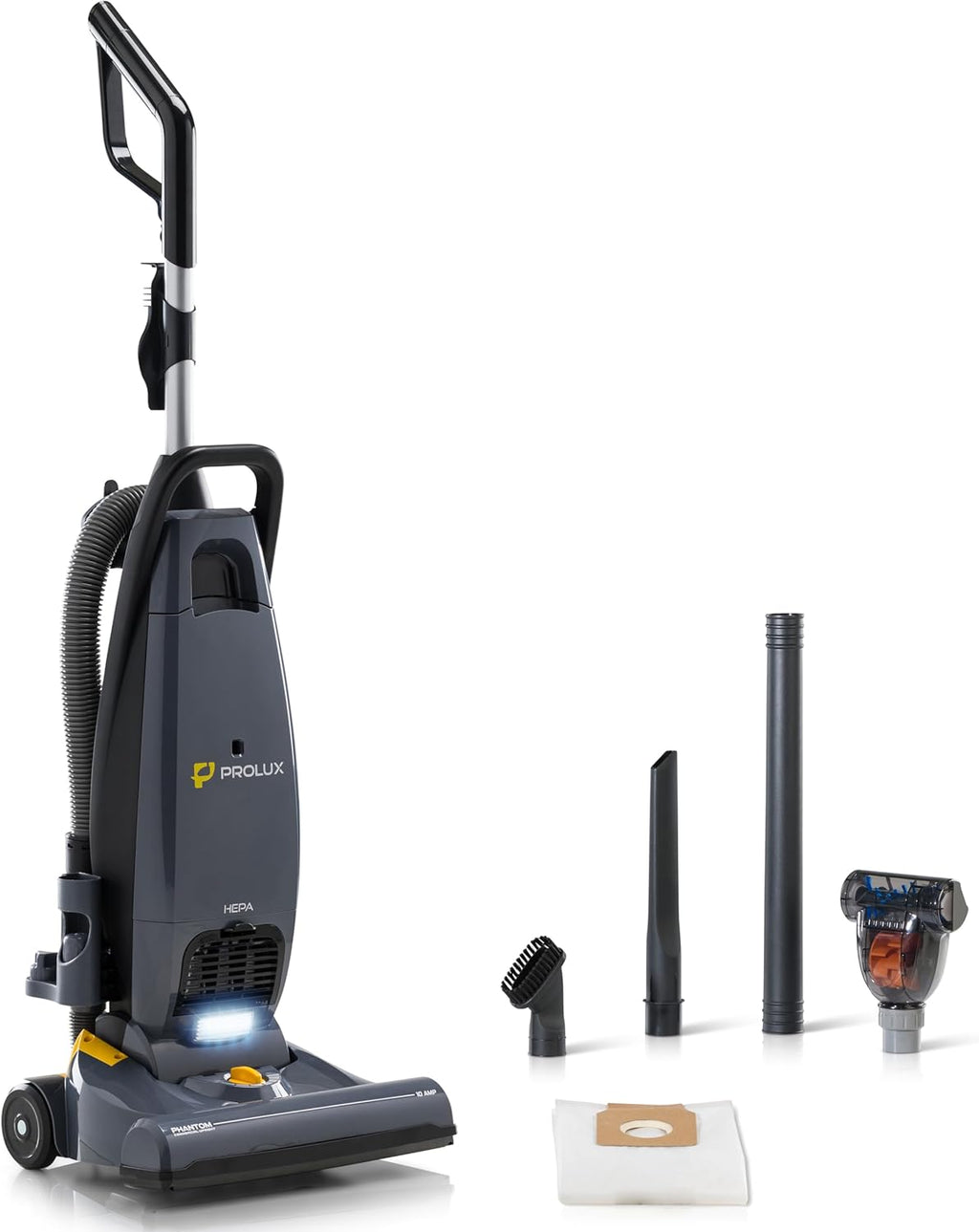 Prolux Phantom Pro Vacuum Cleaner - Lightweight 12lbs with HEPA Filtration & Onboard Tools for Deep Cleaning