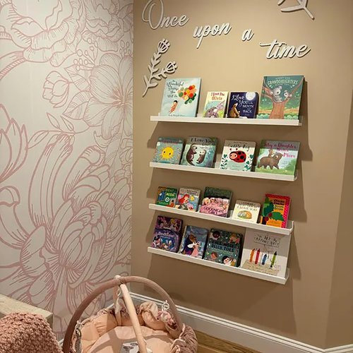 Once upon a time sign,Reading Corner Sign - Kids Bedroom Wording Sign for Reading Corner Kids Room Family Bookshelf Home Décor Birthday Present DIY Decoration