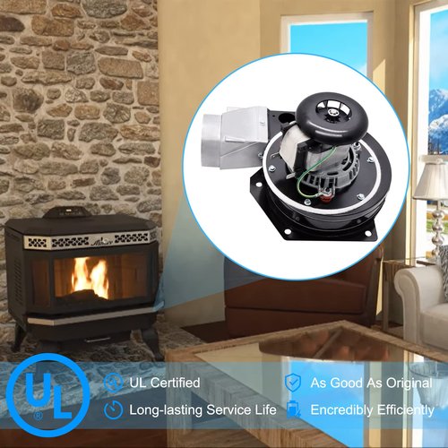 Adviace 80602 Exhaust Blower Assembly for US & Vogelzang Pellet Stoves, Ashley 5660 & AP5660L Pellet Stoves