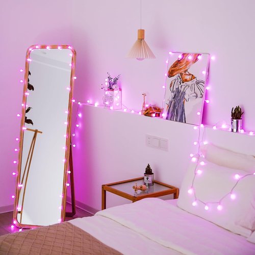 JMEXSUSS Globe String Lights - 100 LED Waterproof Fairy Lights | 33FT Battery Operated with Remote for Indoor/Outdoor Decor