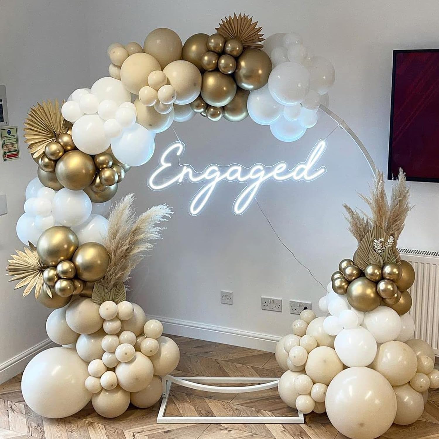 PartyWoo White Sand Balloons - 101pcs 12 Inch Off White Beige Cream Latex for Weddings & Events