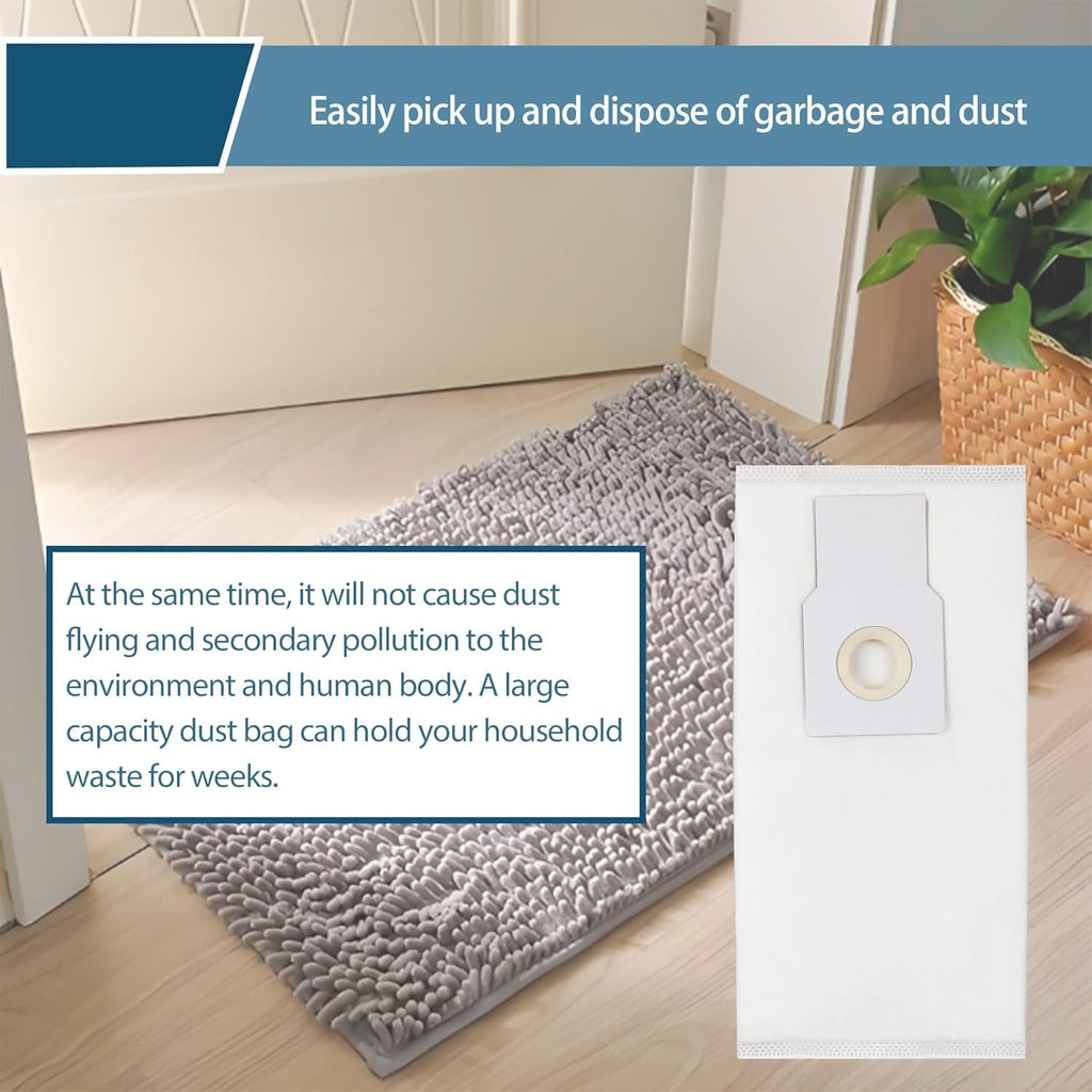 53294 Style O HEPA Cloth Vacuum Bags For Kenmore Progressive Upright Vacuum Cleaners 53293 50690 60510 31140 31150 BU1005 BU1018 Vacuum Cleaner Dust Replacement Bags (pack of 6 White)
