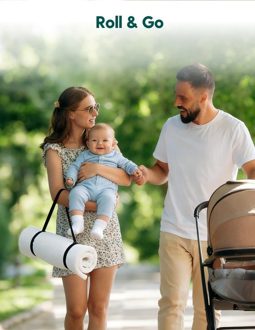 Babelio Pack and Play Mattress (Stratus Mini) 100% Machine Washable & Dryable Playpen Mattress, Portable Pack N Play Mattress 38"x26"x1"