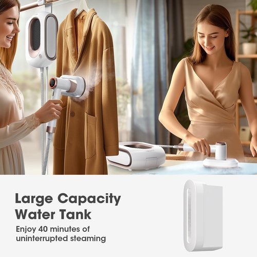 Newbealer Detachable Water Tank 1.2L, Replacement Part Only for Steamer NB318A, Reusable Accessory (White)