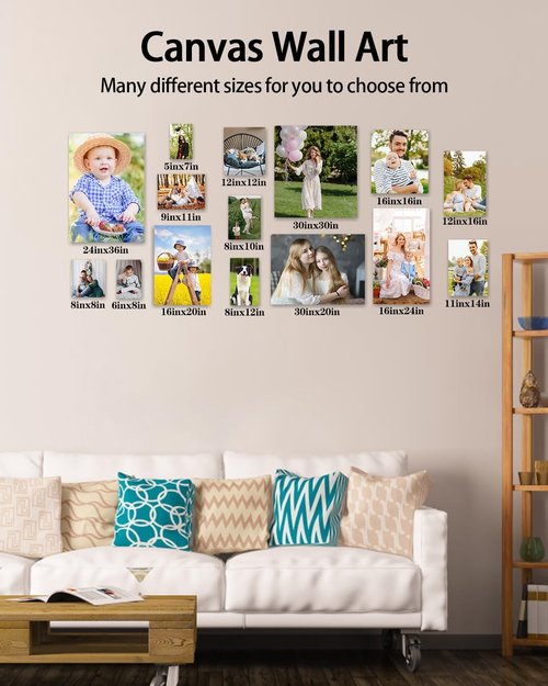 AbcCustomize Canvas Prints - Personalized Photo Art for Home Decor | Fast Shipping, Ready to Hang