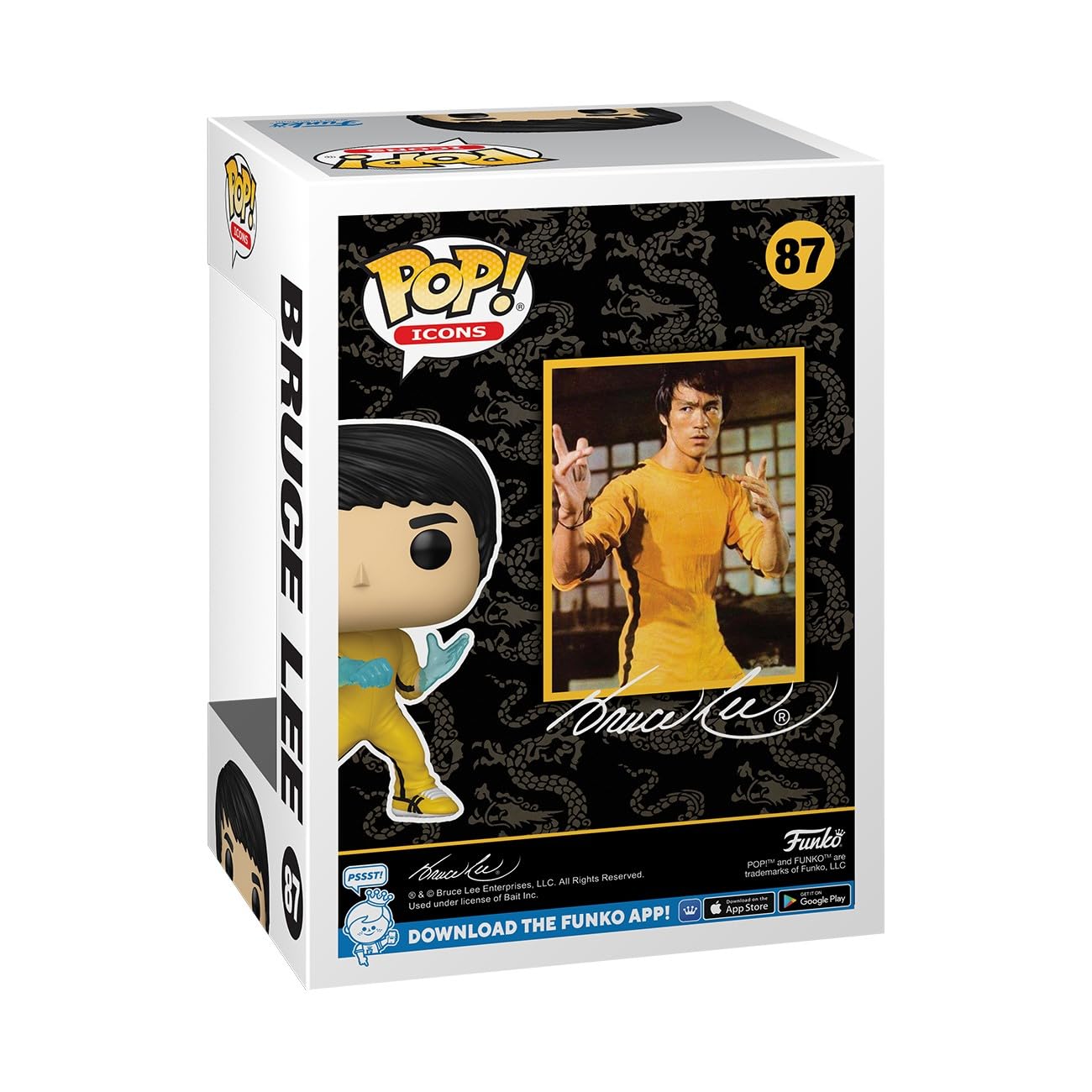 Funko POP Icons: Bruce Lee - Collectable Vinyl Figure - Gift Idea - Official Merchandise - for Kids & Adults - Movies Fans - Model Figure for Collectors and Display