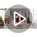 Grey Farmhouse Christmas Shower Curtain Set - 72x84 Inch Winter Farm Truck Tree Snowman Bathroom Decor with Hooks