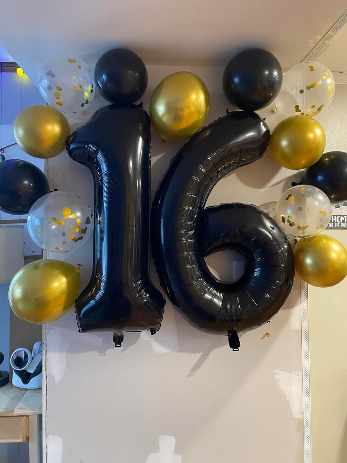 Number Balloons - Black 1 Balloon for Birthday Party | 40-Inch Large Decoration for Baby Showers & Photos