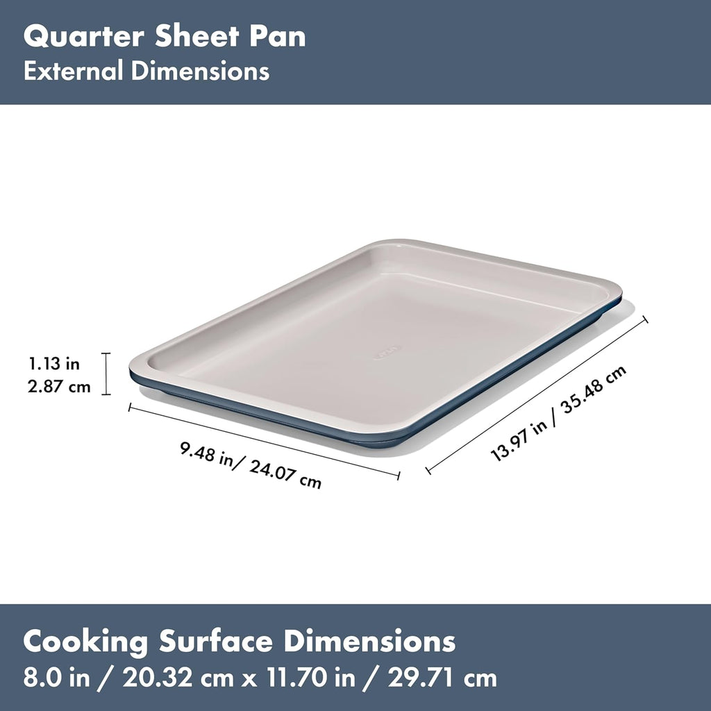 OXO Good Grips Quarter Sheet Pan - Non-Stick Pro Ceramic Coating in Storm Blue