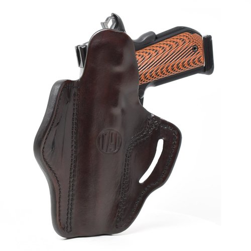 1791 Gunleather 1911 Holster, Right Hand OWB Leather Gun Holster for Belts fits All 1911 Models with 4" and 5" Barrels (Signature Brown)